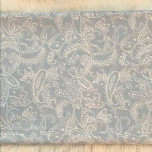 Luxe Habitat blue and white shower curtain